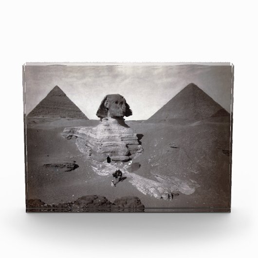 Grote Sfinx & Gizeh Piramides Necropolis Egypte Fotoblokken (Voorkant)