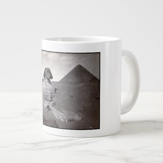 Grote Sfinx & Gizeh Piramides Necropolis Egypte Grote Koffiekop (Voorkant rechts)