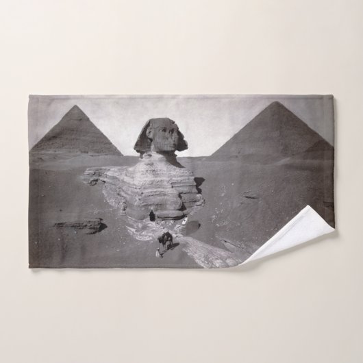 Grote Sfinx & Gizeh Piramides Necropolis Egypte Handdoek (Handdoek)