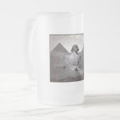 Grote Sfinx & Gizeh Piramides Necropolis Egypte Matglas Bierpul (Voorkant links)