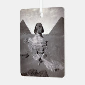 Grote Sfinx & Gizeh Piramides Necropolis Egypte Metalen Ornament (Voorkant links)