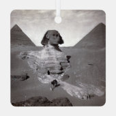 Grote Sfinx & Gizeh Piramides Necropolis Egypte Metalen Ornament (Achterkant)