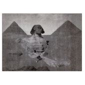Grote Sfinx & Gizeh Piramides Necropolis Egypte Snijplank (Voorkant)