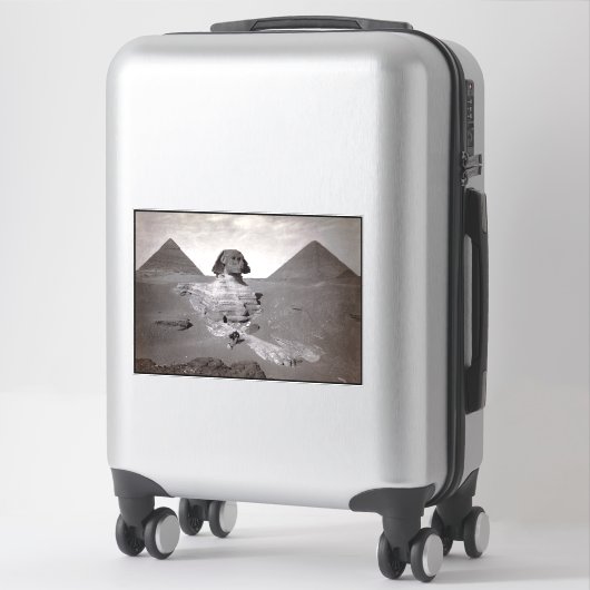 Grote Sfinx & Gizeh Piramides Necropolis Egypte Sticker (Koffer)