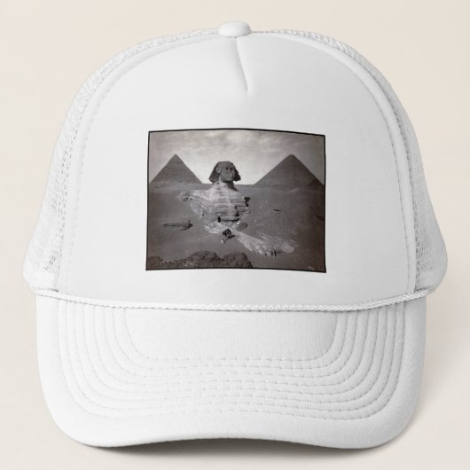 Grote Sfinx & Gizeh Piramides Necropolis Egypte Trucker Pet (Voorkant)