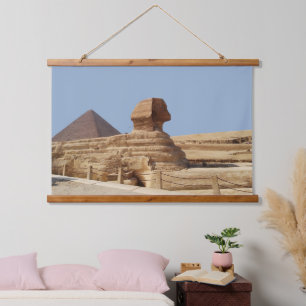 Grote Sfinx op het Giza-plateau. Egypte, 20 august Hangend Wandkleed