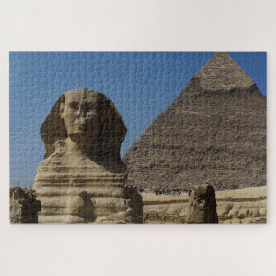 Grote Sfinx Standbeeld Cairo Piramides Egypte Reiz Legpuzzel