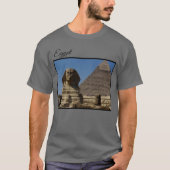 Grote Sfinx standbeeld Giza Cairo Egypte reisfoto T-shirt (Voorkant)
