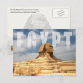 Grote Sfinx van Giza in Egypte Briefkaart (Voorkant / Achterkant)
