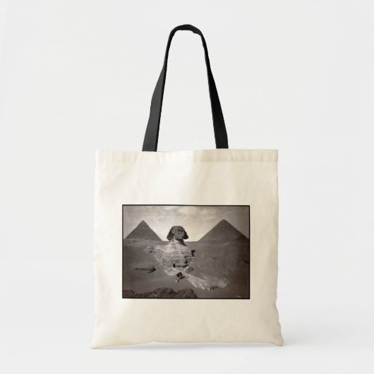 Grote Sfinx van Giza Necropolis en Piramiden Tote Bag (Voorkant)