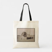 Grote sfinx van Giza Necropolis, voor 1887 Tote Bag (Achterkant)