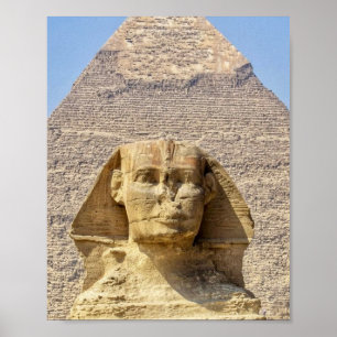 Grote Sfinx van Giza & piramides Oude Egypte  Poster