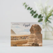 Grote Sfinx van Gizeh Egypte Briefkaart (Staand voorkant)