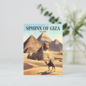 Grote Sfinx van Gizeh Egypte Briefkaart (Staand voorkant)