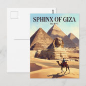 Grote Sfinx van Gizeh Egypte Briefkaart (Voorkant / Achterkant)
