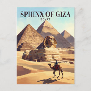 Grote Sfinx van Gizeh Egypte Briefkaart