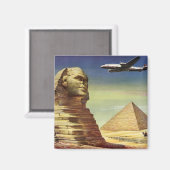 Grote Sfinx van Gizeh, Egyptische piramides Magneet (Voorkant / Achterkant)