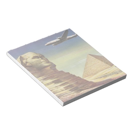  Grote Sfinx van Gizeh, Egyptische piramides Notitieblok (Schuin)