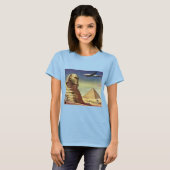  Grote Sfinx van Gizeh, Egyptische piramides T-shirt (Voorkant volledig)