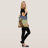  Grote Sfinx van Gizeh, Egyptische piramides Tote Bag (Op model)