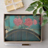 Grote Shabby Chic Blauwgroen Craft Tissue Papier (Geschenk)