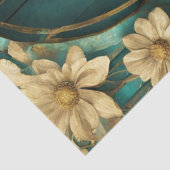 Grote Shabby Chic Blauwgroen Craft Tissue Papier (Detail)