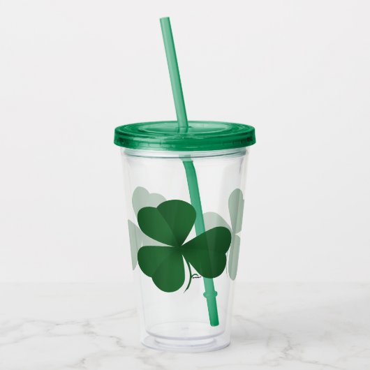 Grote Shamrock Acryl Drinkbeker (Links)
