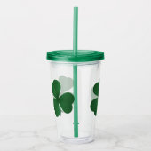 Grote Shamrock Acryl Drinkbeker (Voorkant)