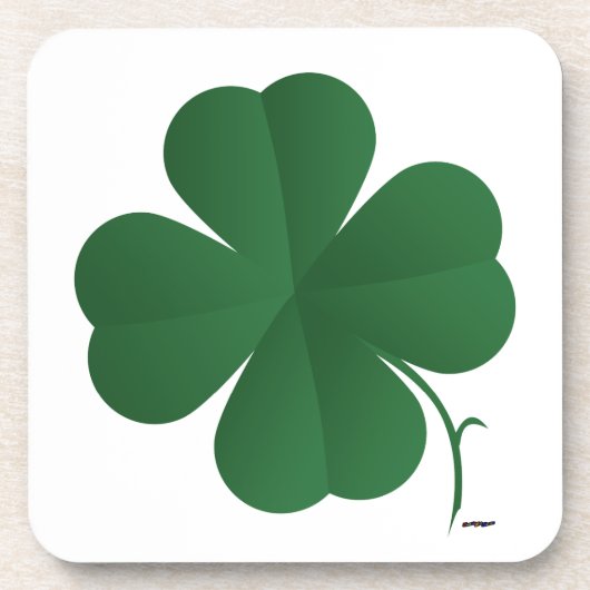Grote Shamrock Bier Onderzetter (Voorkant)