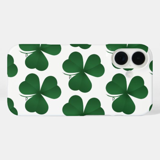 Grote Shamrock Case-Mate iPhone Case (Achterkant (horizontaal))