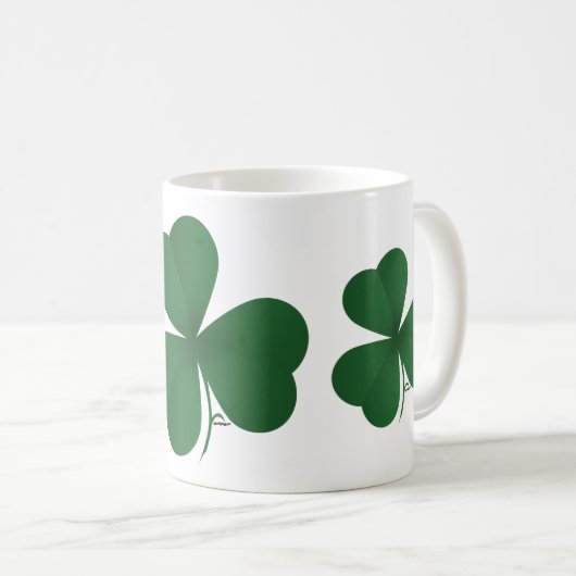 Grote Shamrock Koffiemok (Voorkant rechts)