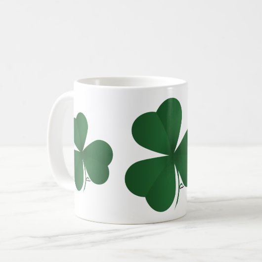 Grote Shamrock Koffiemok (Voorkant links)