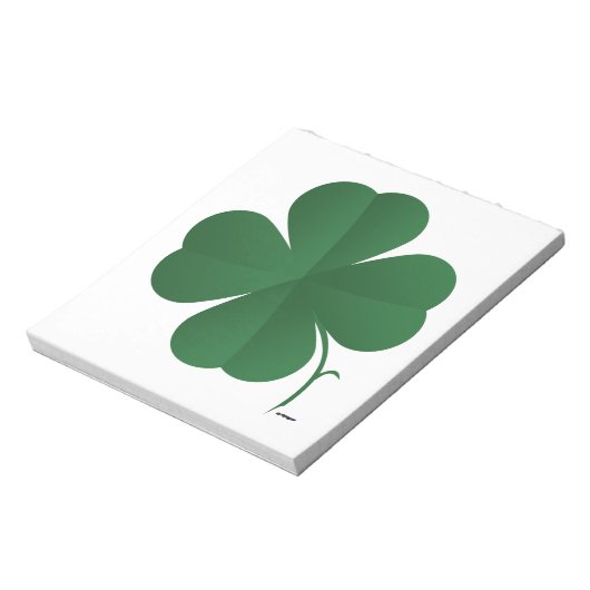 Grote Shamrock Notitieblok (Linkerzijde)
