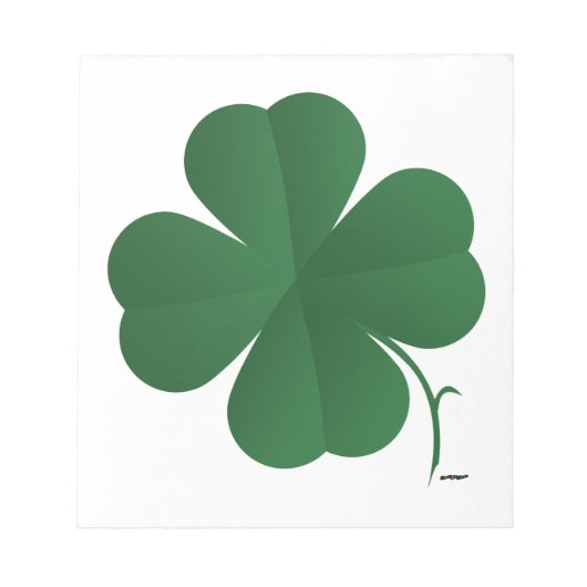 Grote Shamrock Notitieblok (Voorkant)