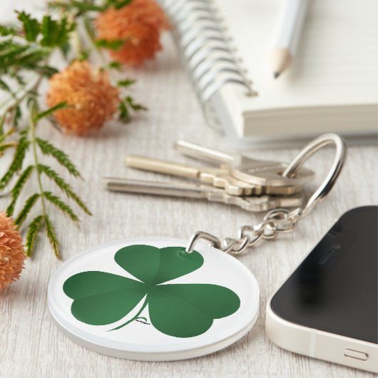 Grote Shamrock Sleutelhanger (Voorkant Rechts)
