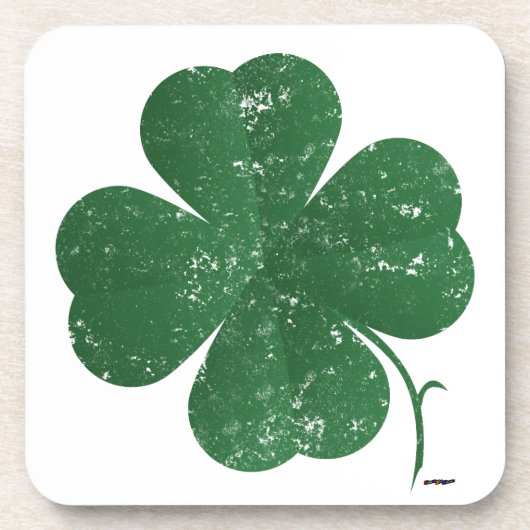 Grote Shamrock -  stijl Onderzetter (Voorkant)