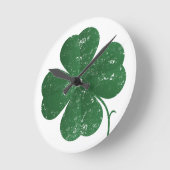 Grote Shamrock -  stijl Ronde Klok (Hoek)