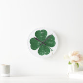 Grote Shamrock -  stijl Ronde Klok (Huis)