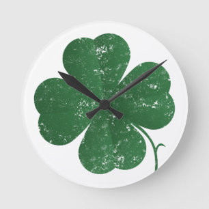 Grote Shamrock - stijl Ronde Klok