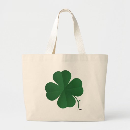 Grote Shamrock Tote Bag (Voorkant)