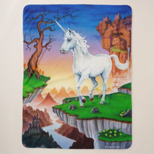 Grote Sherpa blanket Unicorn Deken