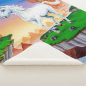 Grote Sherpa blanket Unicorn Sherpa Deken (3/4)
