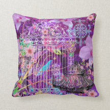 Grote Sierkussen, Violet,  vogelkooi