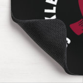 Grote Sikkelcel Bewustzijn Pocket Apparel Burgund Muismat (Hoek)