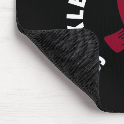 Grote Sikkelcel Bewustzijn Pocket Apparel Burgund Muismat (Hoek)