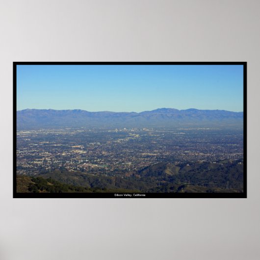 Grote Silicon Valley, California Print (Voorkant)