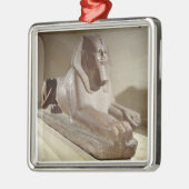 Grote sinaasappel uit Tanis (graniet) Metalen Ornament (Links)