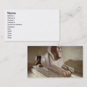 Grote sinaasappel uit Tanis (graniet) Visitekaartje (Voorkant / Achterkant)