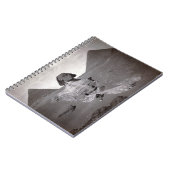 Grote sinaasappel van Giza Necropolis en Pyramiden Notitieboek (Linkerzijde)