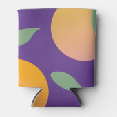 Grote Sinaasappels Paars Patroon Blikjeskoeler (Voorkant)